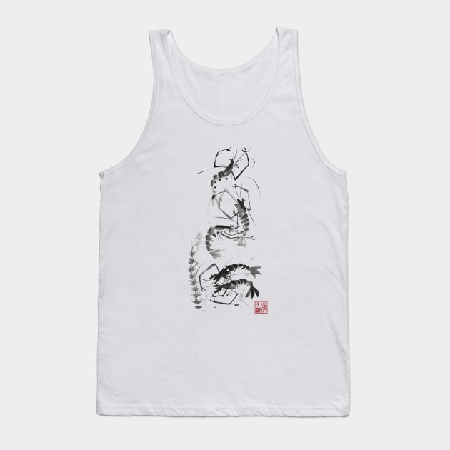 Shrimp Gathering Tank Top by Huluhua